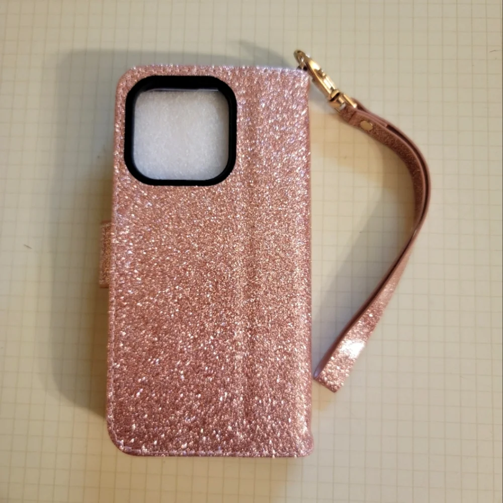 NEW IPhone 14plus case/wallet rose gold - Picture 2 of 5